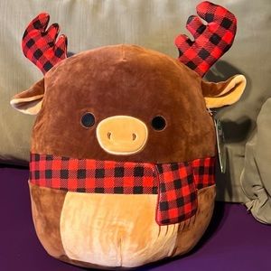 Squishmallow Alfred 12” Moose Christmas Squishmallow